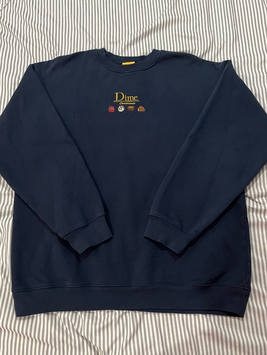 Dime Other - Dime Men's Crewneck Sweater in Navy - XXL